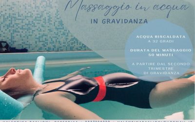 Il massaggio in acqua in gravidanza